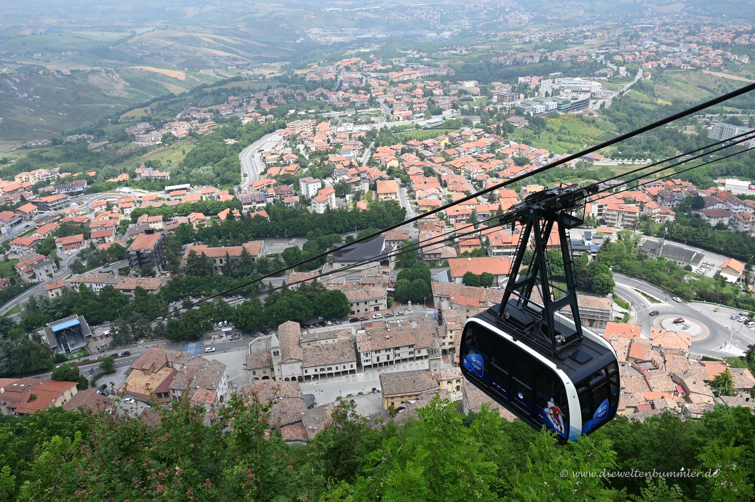 Seilbahn in San Marino