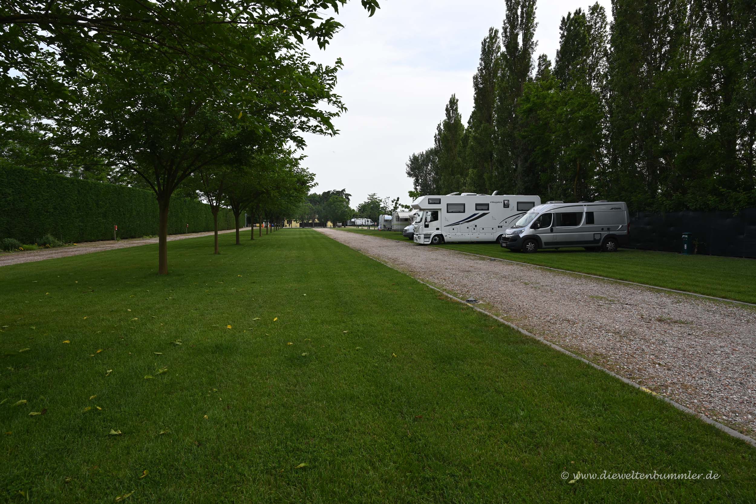 Wohnmobilstellplatz am Po-Delta