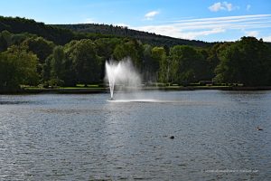 Teich mit Brunnen in Ilsenburg