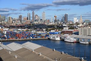 Ausblick vom Schiff auf Brooklyn