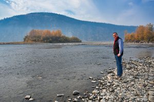 Michael Moll am Klondike River