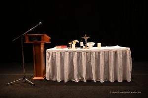 Altar der morgendlichen Messe