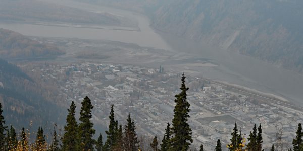 Dawson City von oben
