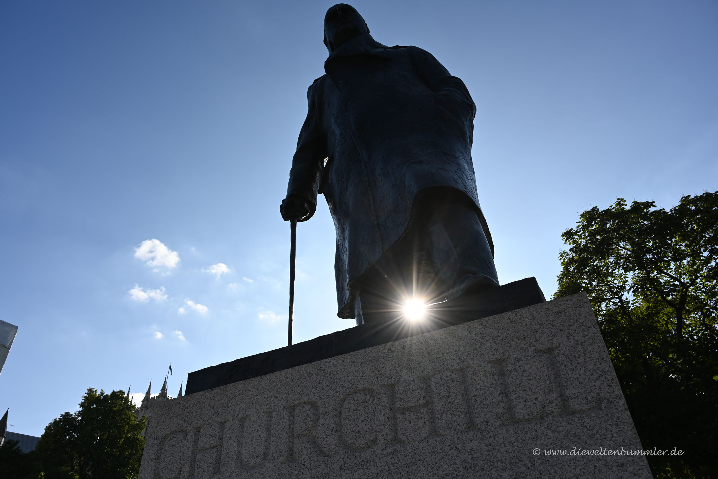 Churchill-Skulptur in London