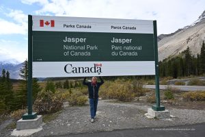 Schild für den Jasper Nationalpark