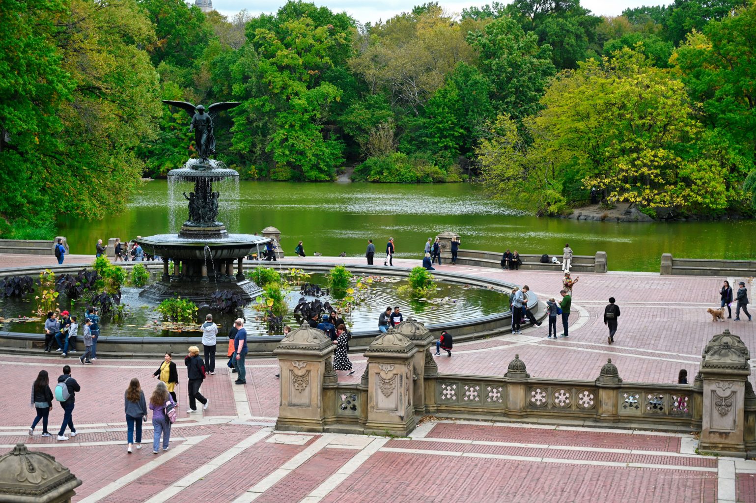 Bethesda Fountain im Central Park Die Weltenbummler