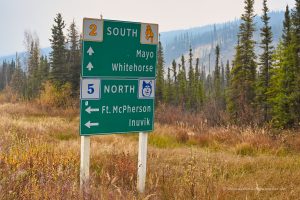 Abzweig zum Dempster Highway