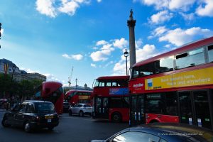 Verkehr am Trafalgar Square