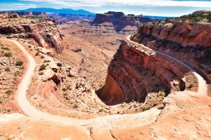 Abfahrt zum Shafer Trail