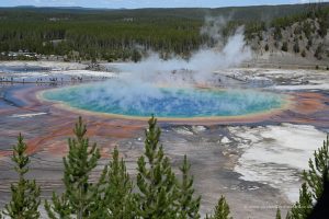 Grand Prismatic Spring von oben