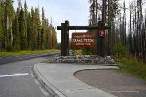 Zufahrt zum Grand Teton Nationalpark