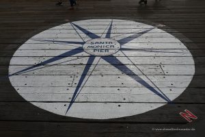 Kompassnadel am Pier