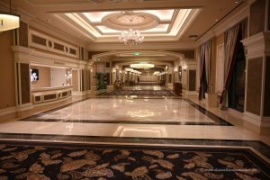 Lange und breite Flure im Bellagio