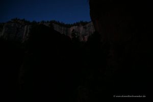 Dunkelheit über dem Canyon