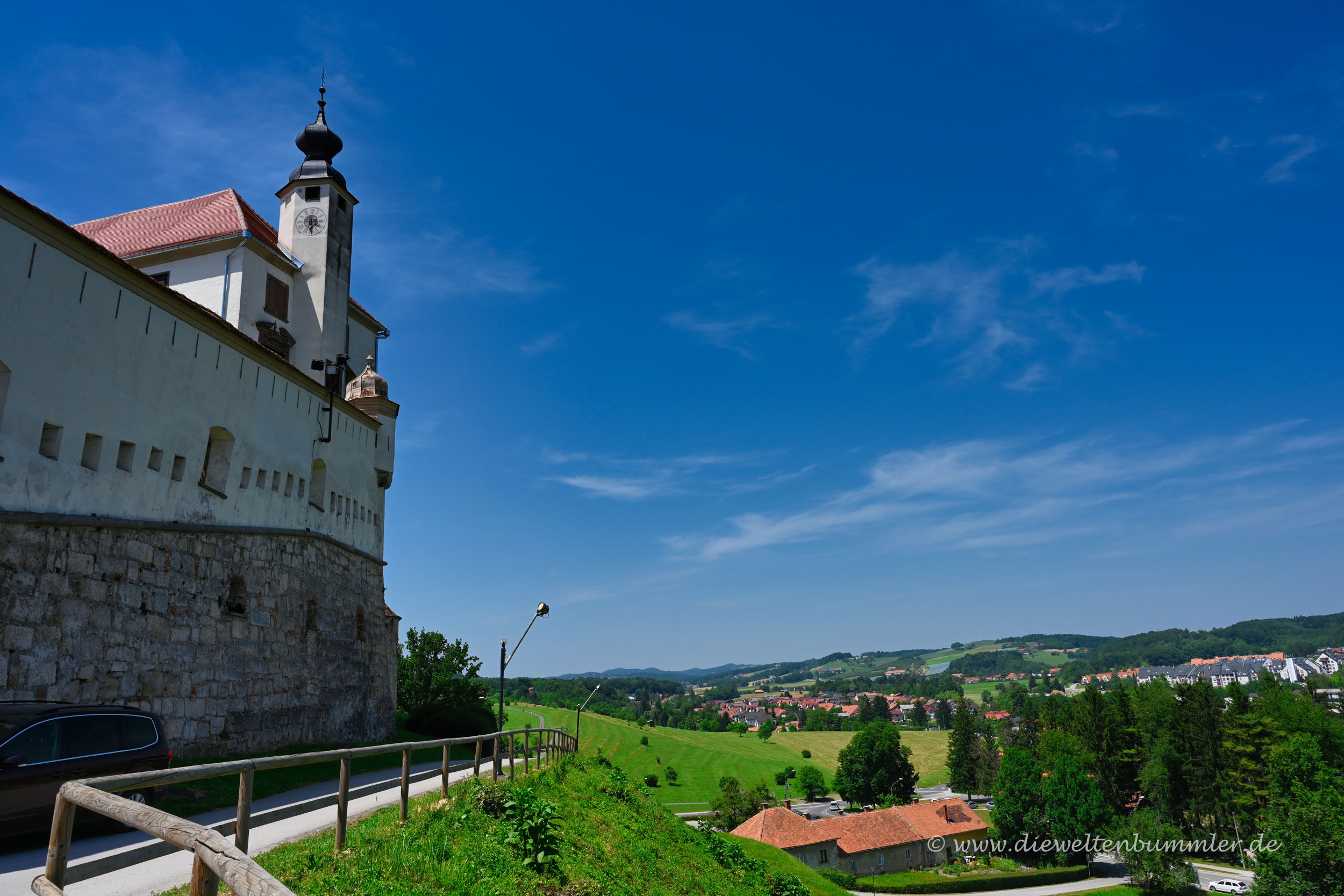 Ausblick an der Burg Ptuj