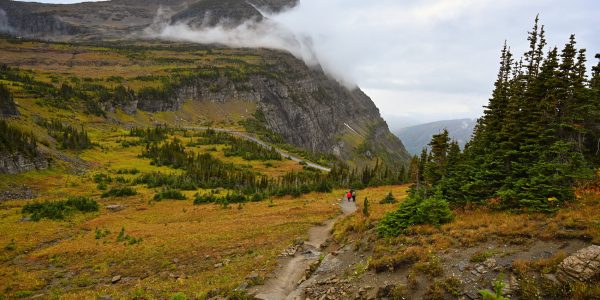 Die ersten Meter vom Highline Trail