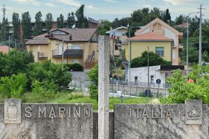 Grenze zwischen San Marino und Italien