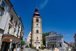 Kirchturm in Ptuj