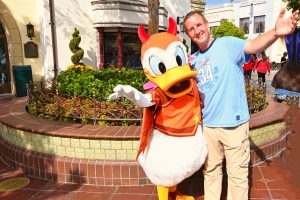 Michael Moll mit Donald Duck