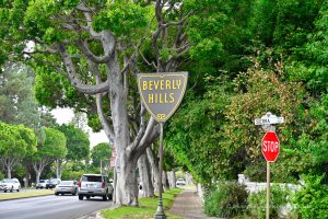 Sozusagen das Ortsschild von Beverly Hills
