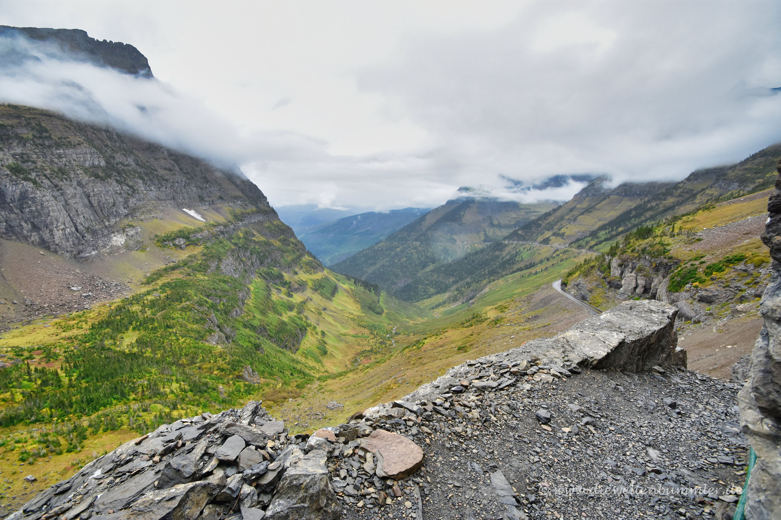 Toller Ausblick vom Logan Pass