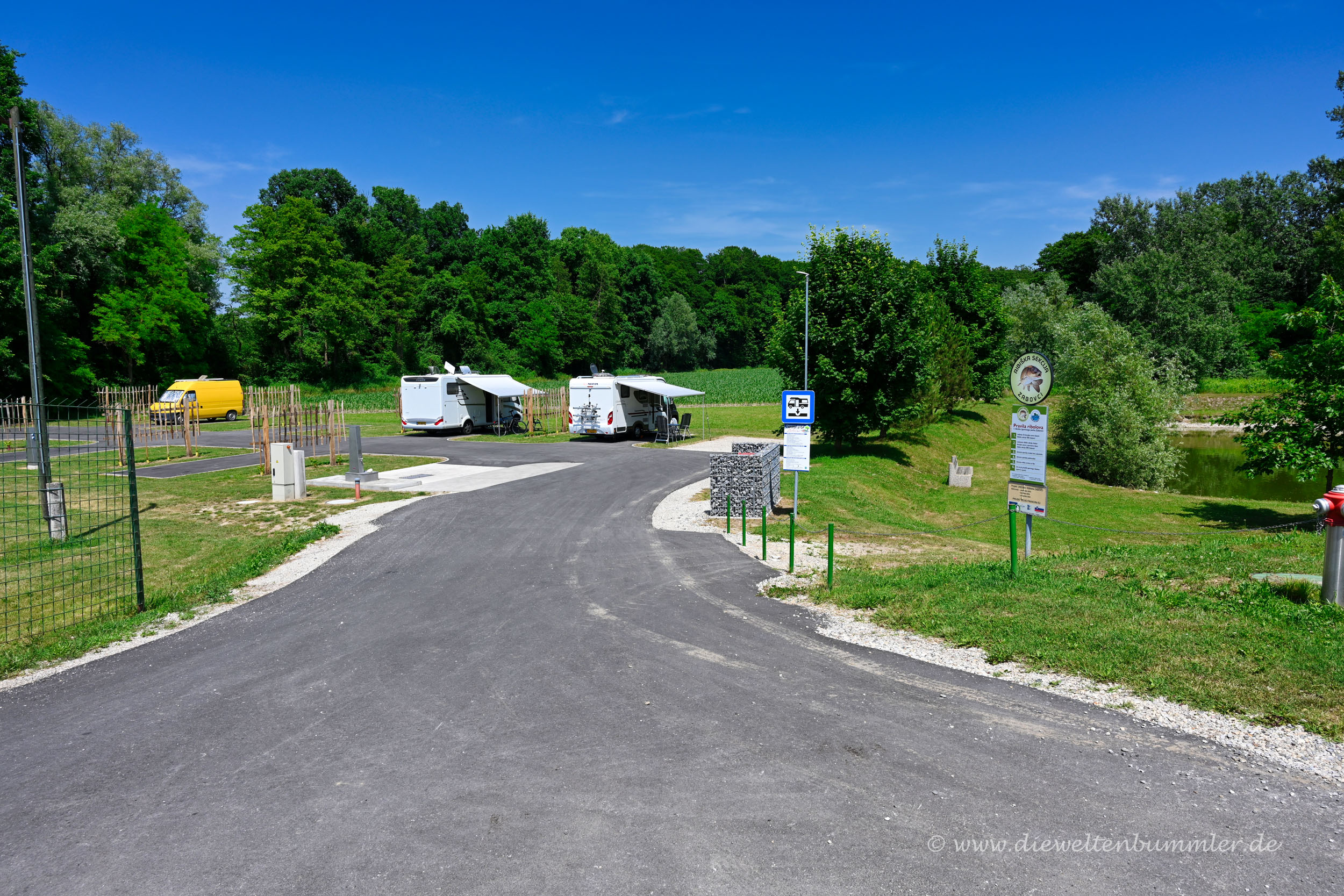 Wohnmobilstellplatz in Slowenien