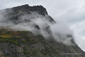 Wolken vor dem Mount Oberlin