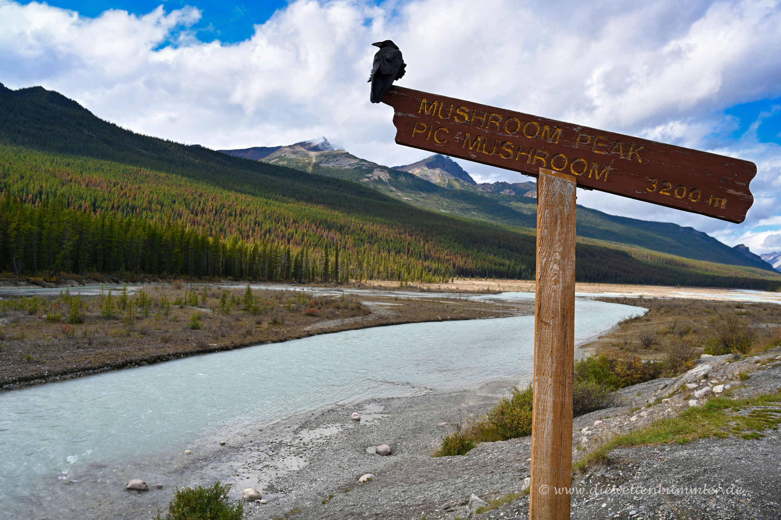 Auf die Gipfel wird hingewiesen