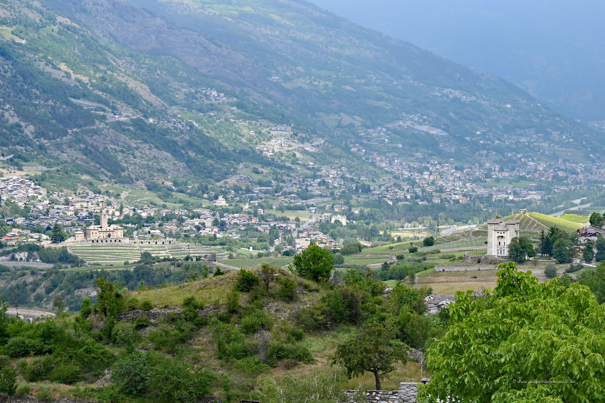 Ausblick auf das Aosta-Tal