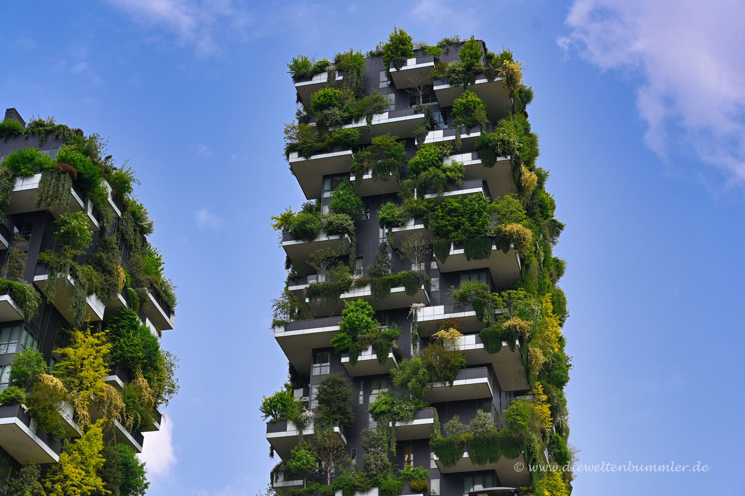 Begrünte Hochhäuser
