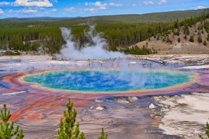 Grand Prismatic Spring von oben