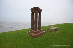 Skulptur am Noordkaap