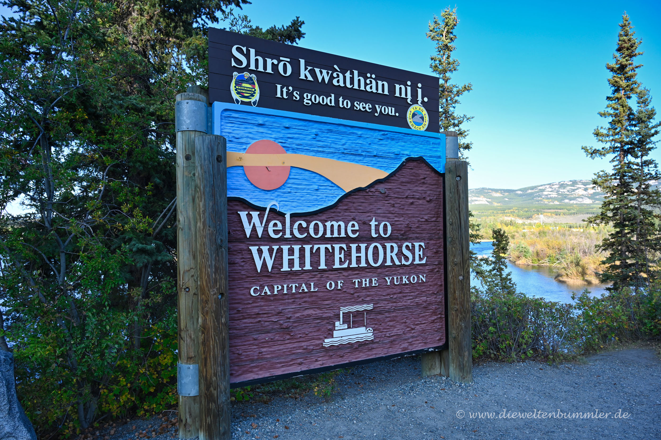 Willkommen in Whitehorse im Yukon