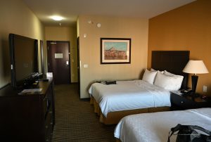 Das Hotelzimmer vor dem Alarm