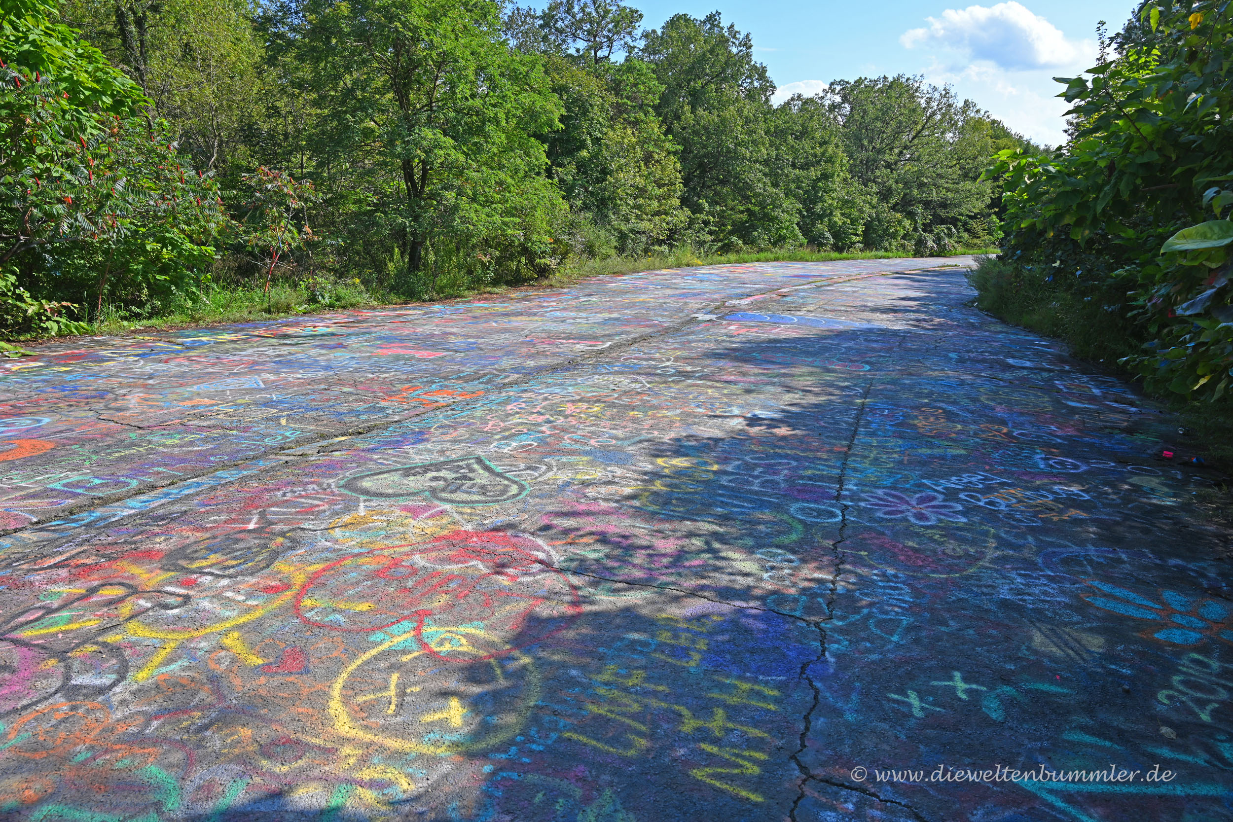 Farbenprächtig auf einen Kilometer Länge