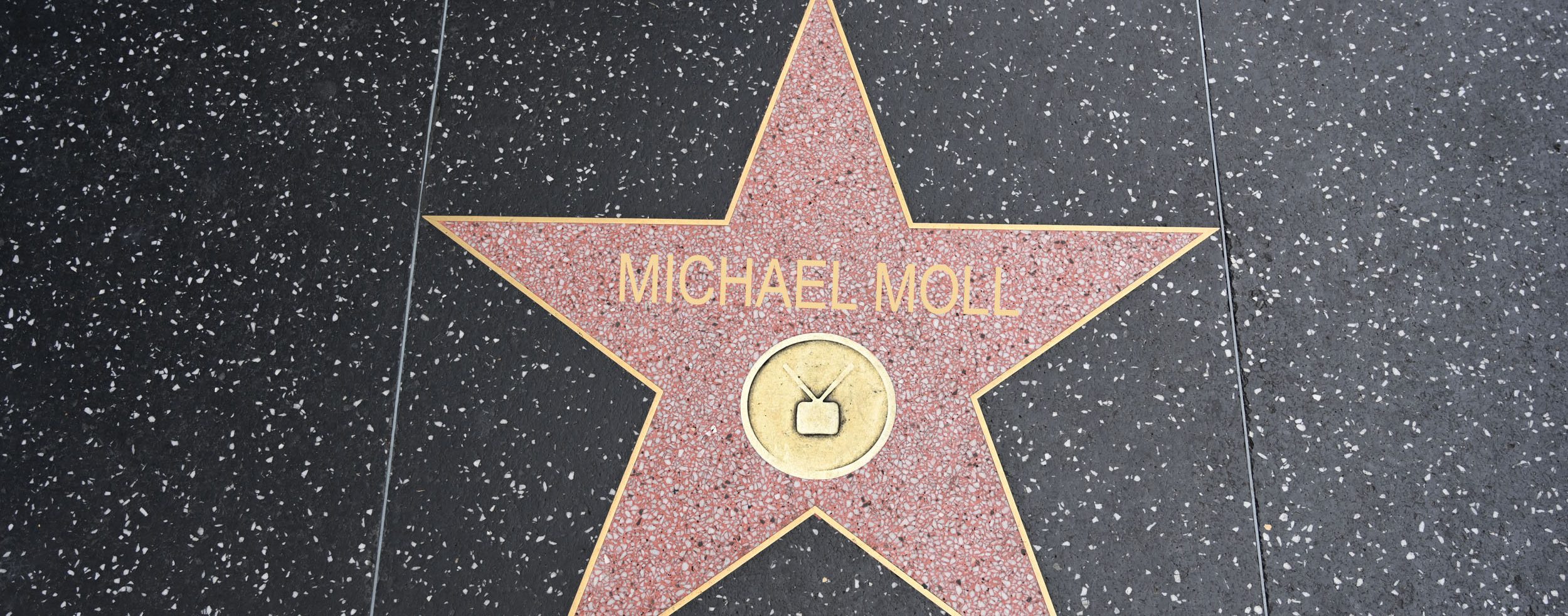 Michael Moll auf dem Walk of Fame