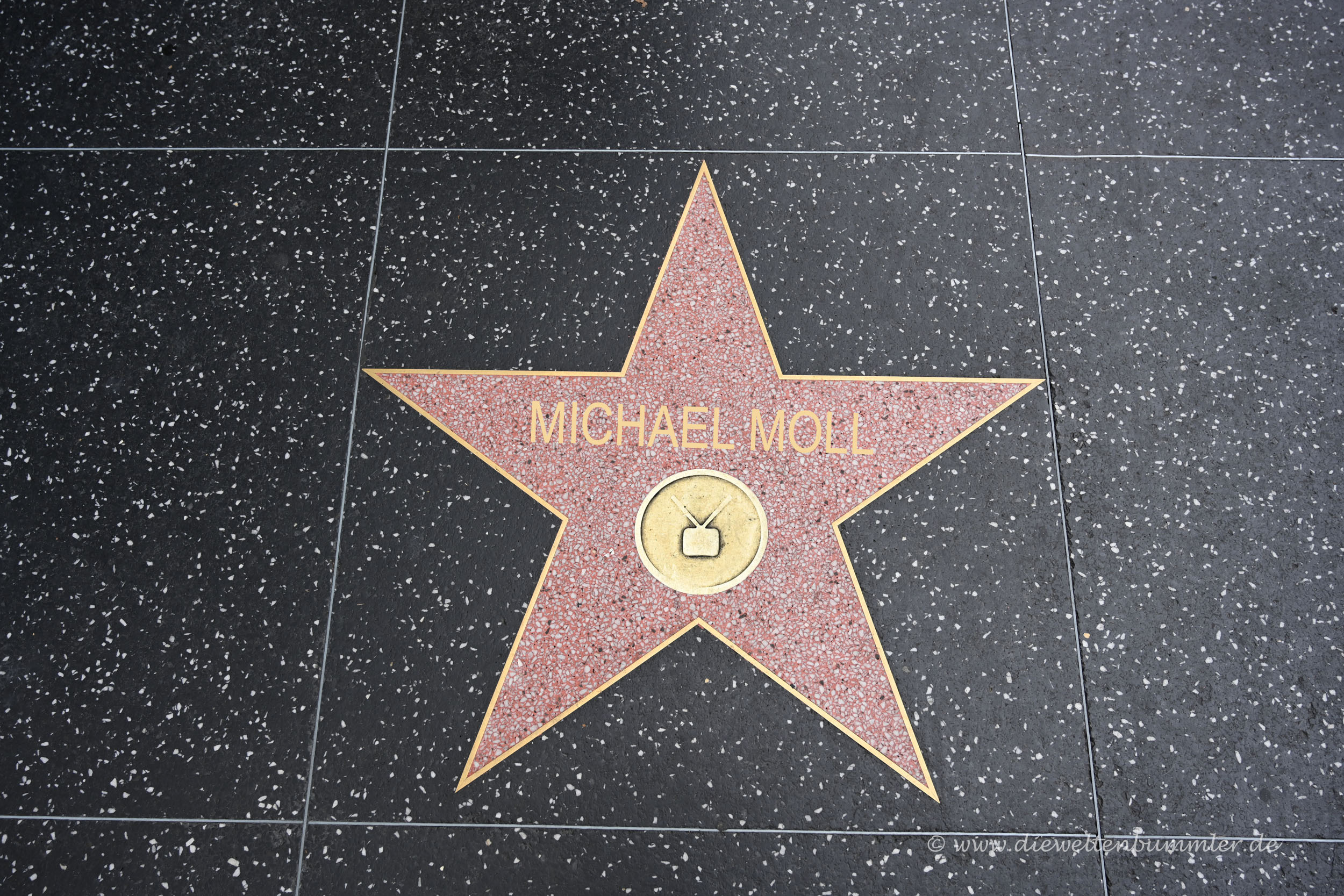 Michael Moll auf dem Walk of Fame