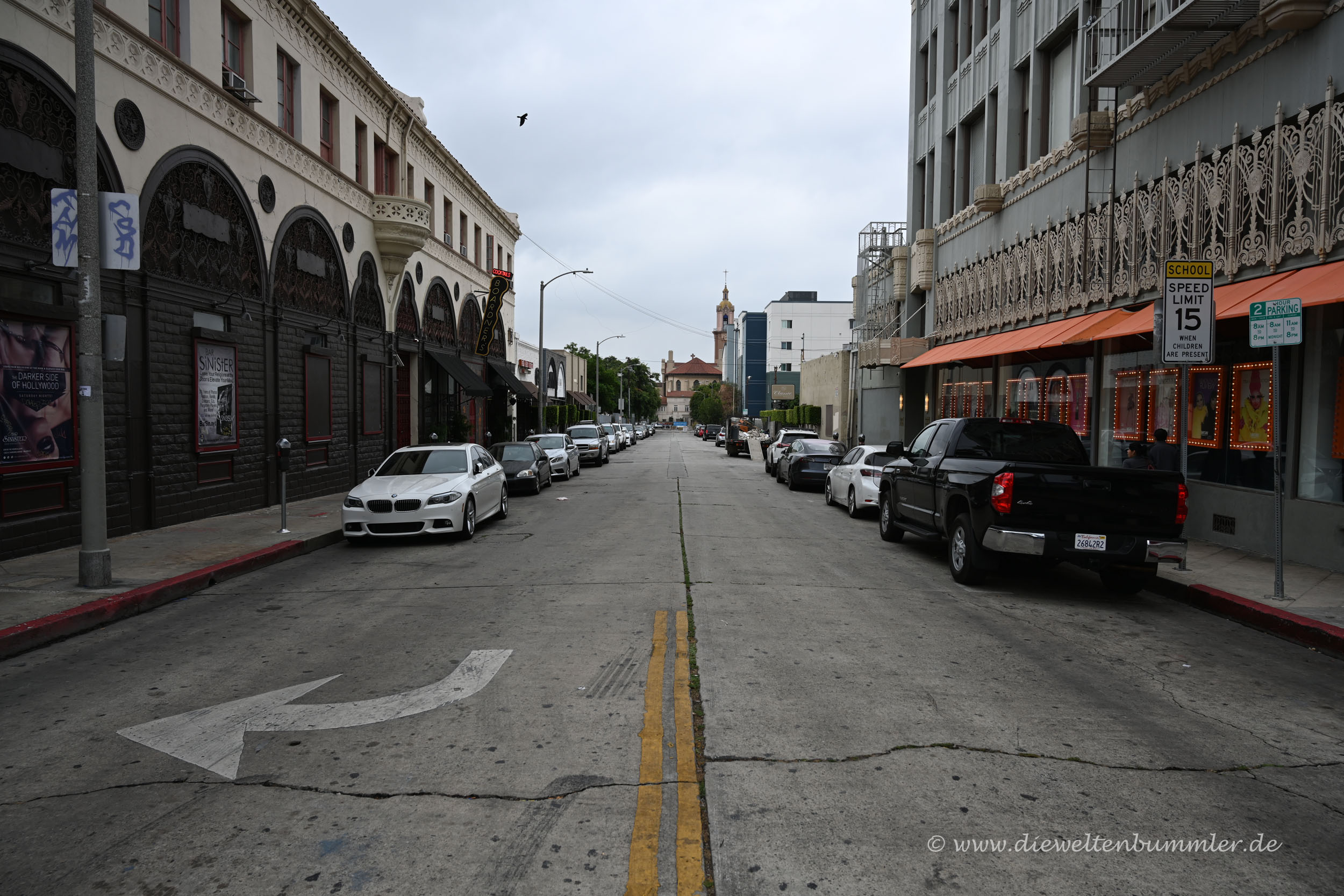 Seitenstraße am Hollywood Boulevard