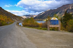 Grenze zwischen Yukon und British Columbia