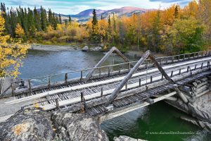 Holzbrücke am Alaska Highway
