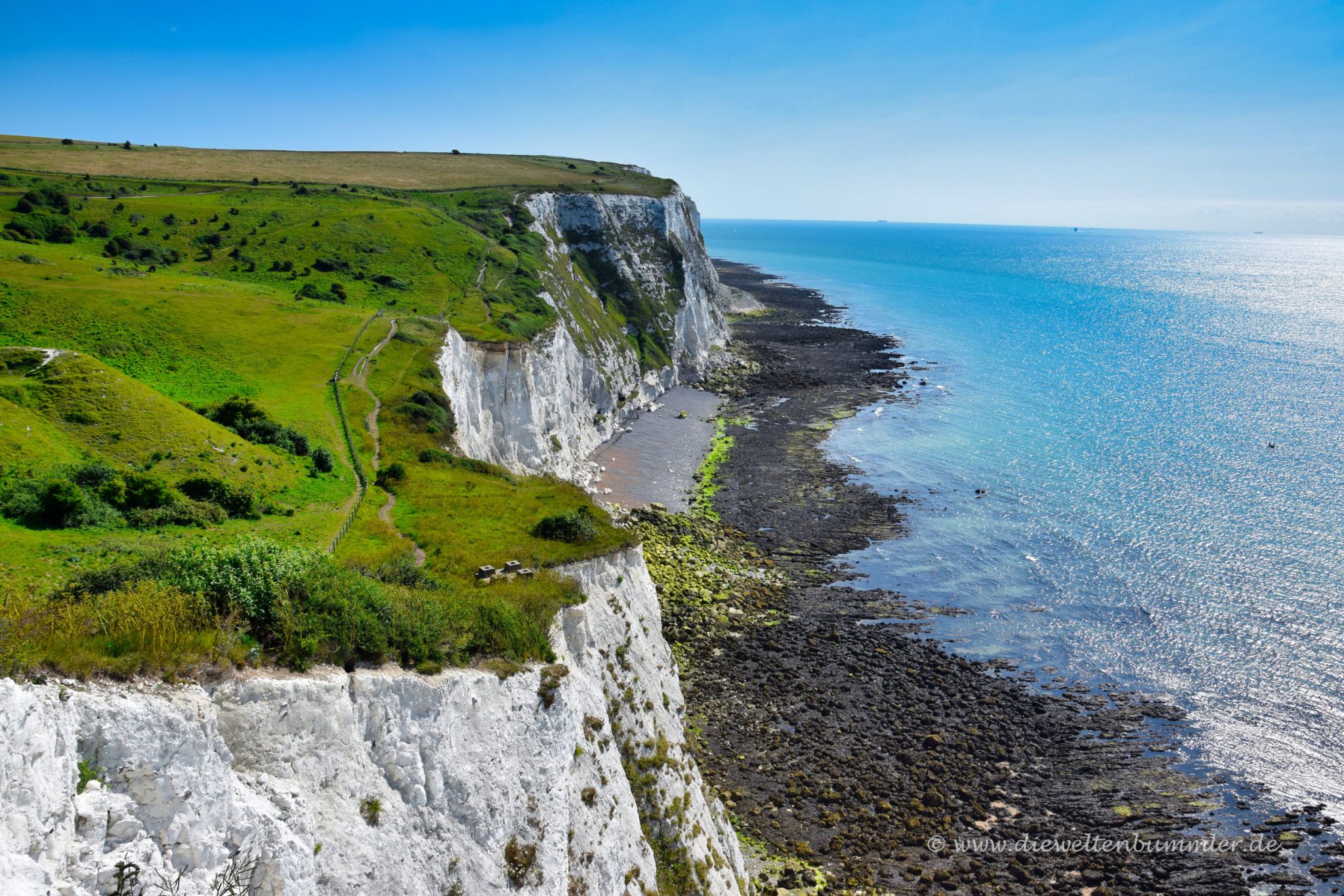 Wunderschone Kreidefelsen Von Dover Ebenbildnull