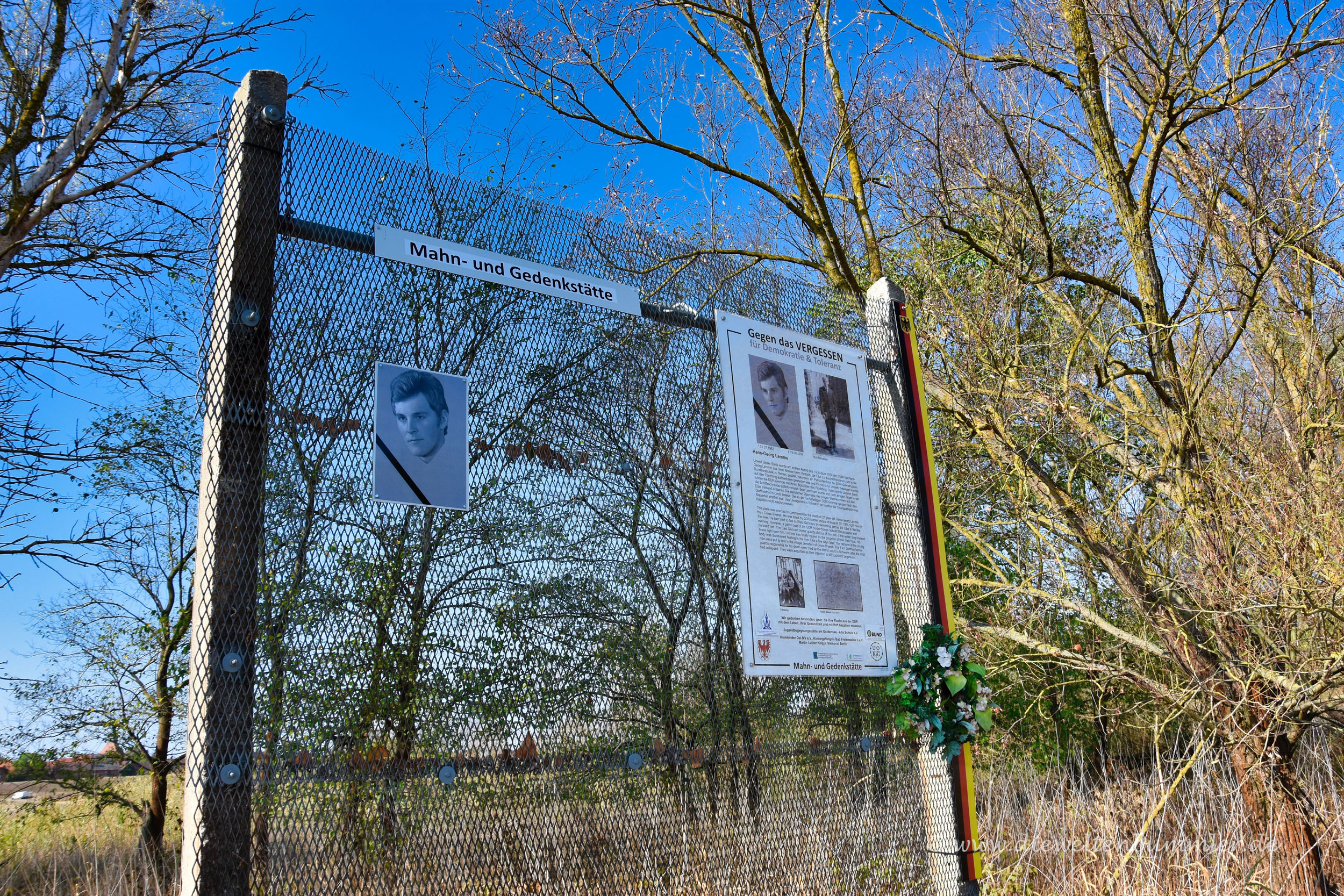 Gedenkort an der ehemaligen Grenze