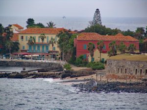 Kleiner Strand auf der Île de Gorée