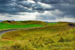 Landschaft der Pseudokrater