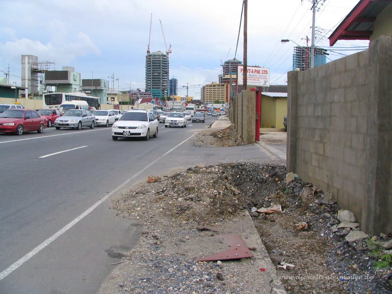 Wrightson Road in Port of Spain
