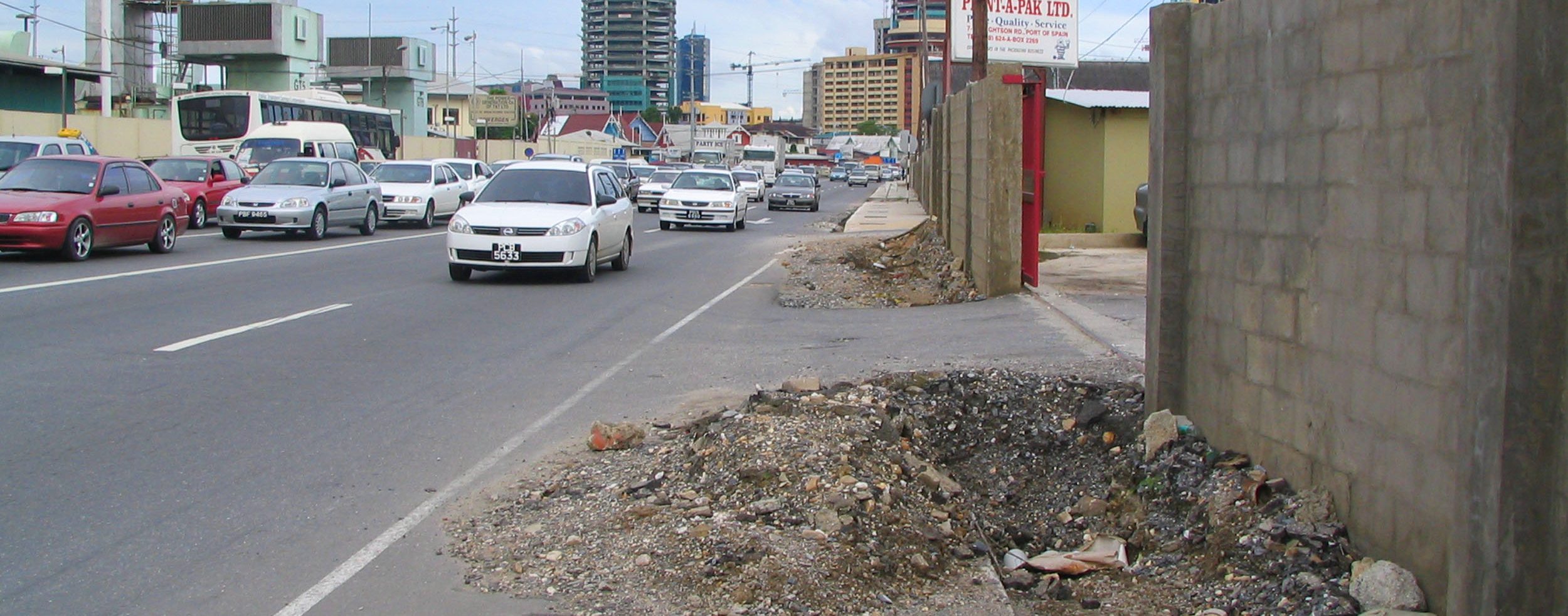 Wrightson Road in Port of Spain