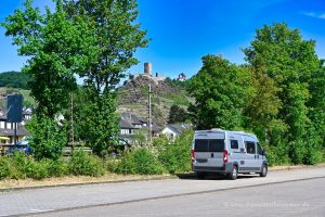 Stellplatz unterhalb der Burg Kobern