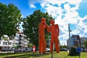 Kreisverkehr in Knokke