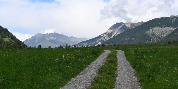 Landschaft am Reschenpass
