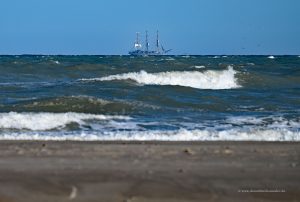 Segelschiff vor der dänischen Küste